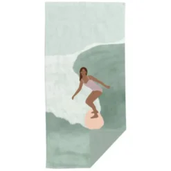 Strandtuch Surfing - Badetuch 180 x 90 cm Baumwolle