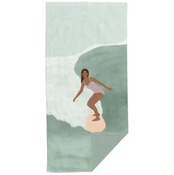 Strandtuch Surfing - Badetuch 180 x 90 cm Baumwolle