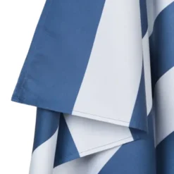Strand- und Badetuch dunkelblau-weiß gestreift - XL Handtuch 200 x 90 cm mit Beutel, schnelltrocknend & leicht