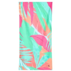 Strand- und Badetuch Tropenmotiv - XL Handtuch 200 x 90 cm mit Beutel, schnelltrocknend & leicht