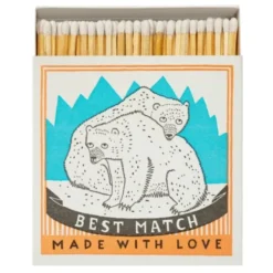 Streichhölzer Eisbären lang - Luxury Matches Square