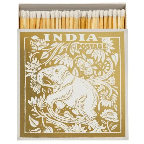 Streichhölzer Elefant gold lang - Luxury Matches Square