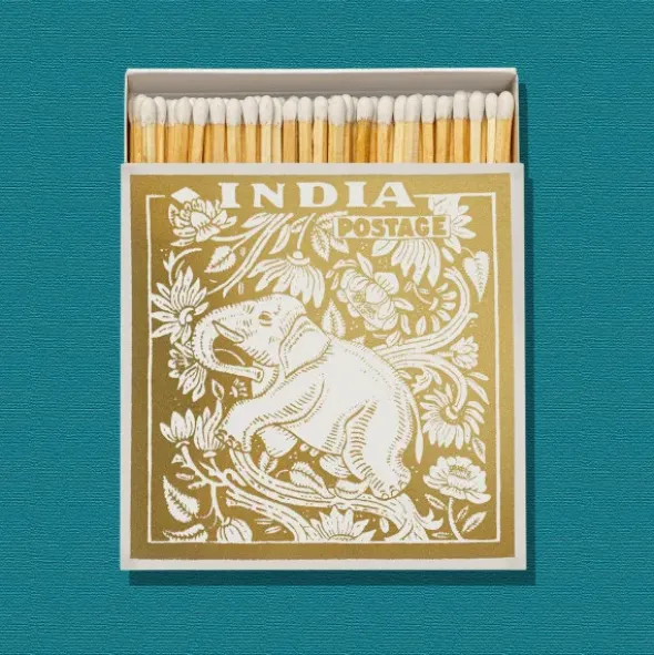 Streichhölzer Elefant gold lang - Luxury Matches Square
