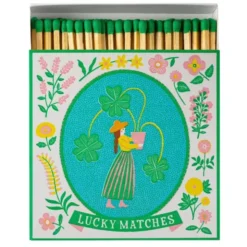 Streichhölzer Glücksklee lang - Luxury Matches Square