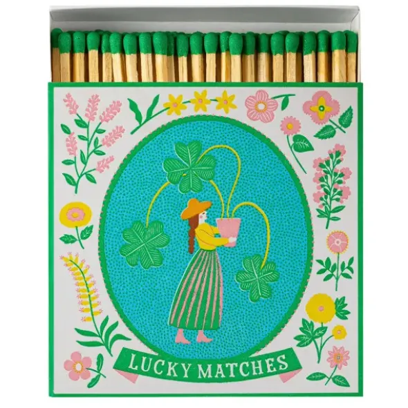 Streichhölzer Glücksklee lang - Luxury Matches Square