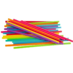 24 Strohhalme BRIGHT COLOR bunt, wiederverwendbar - 20 cm