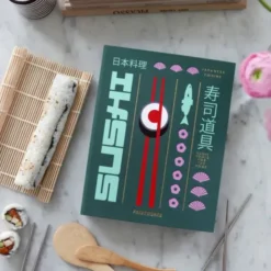 Sushi Set im Aufbewahrungsbuch 11-teilig – praktisches Sushi Zubehör