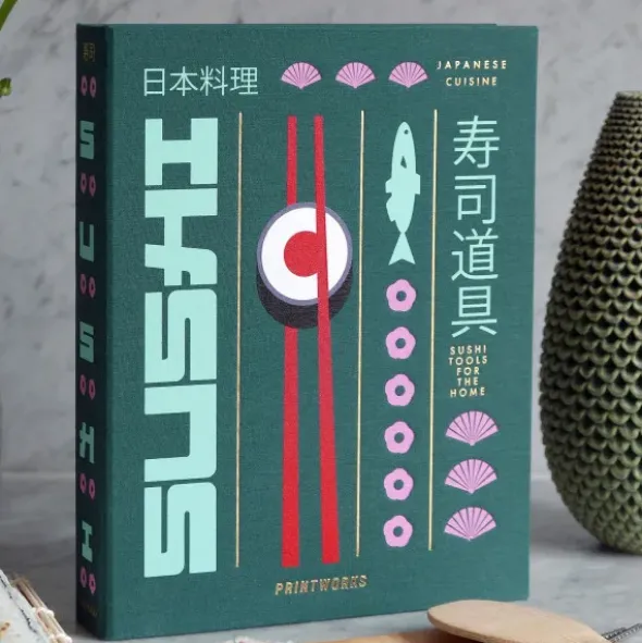Sushi Set im Aufbewahrungsbuch 11-teilig – praktisches Sushi Zubehör