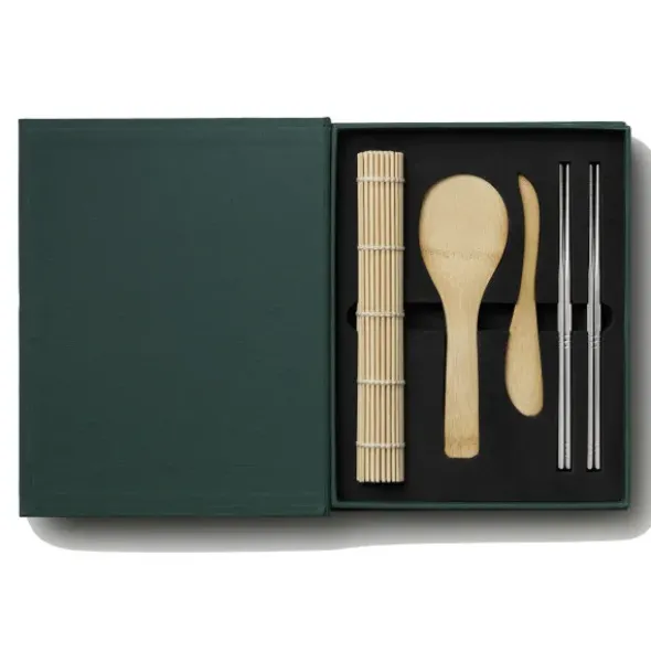Sushi Set im Aufbewahrungsbuch 11-teilig – praktisches Sushi Zubehör