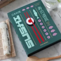 Sushi Set im Aufbewahrungsbuch 11-teilig – praktisches Sushi Zubehör