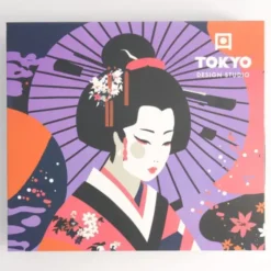 Sushi Set Japanische Fächer – 6-teiliges Porzellan Geschirr für 2 Personen