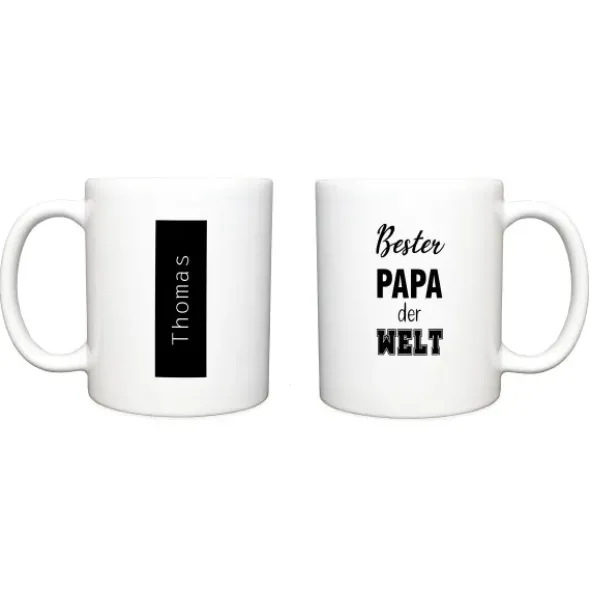 Tasse Bester Papa der Welt, personalisiert