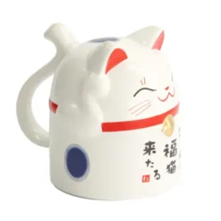 Tasse & Deko Glückskatze blau