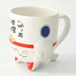 Tasse & Deko Glückskatze blau