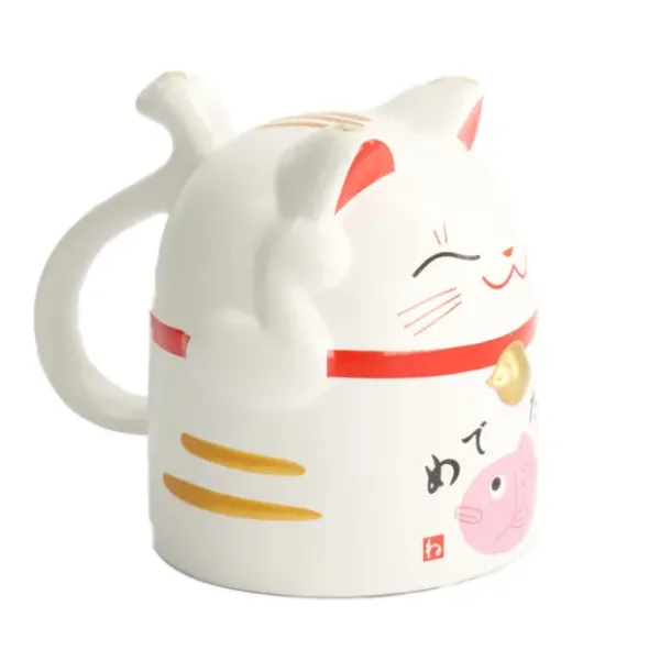 Tasse & Deko Glückskatze pink