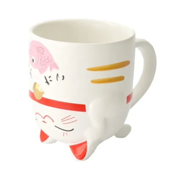 Tasse & Deko Glückskatze pink