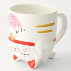 Tasse & Deko Glückskatze pink