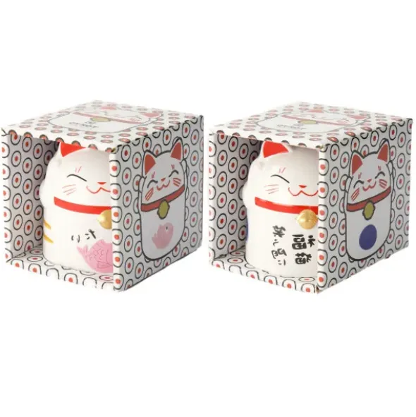 Tasse & Deko Glückskatze pink