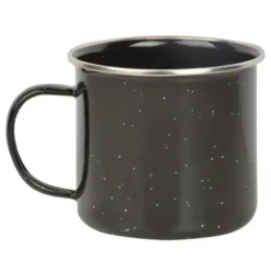 Tasse Emaille, schwarz