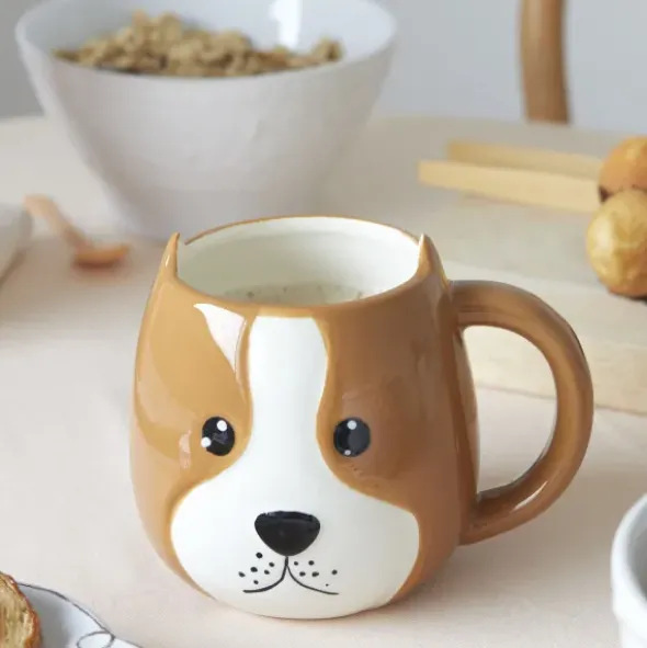 Tasse Hund - Tier Kaffeebecher WOOF!