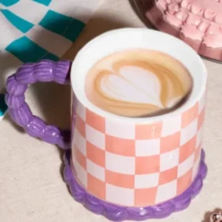 Tasse in Tortenoptik aus Keramik 420 ml