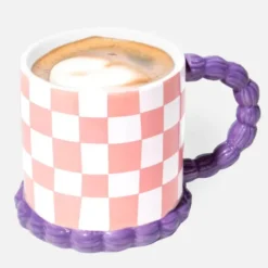 Tasse in Tortenoptik aus Keramik 420 ml