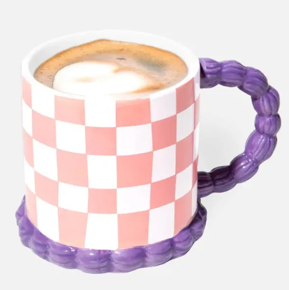Tasse in Tortenoptik aus Keramik 420 ml