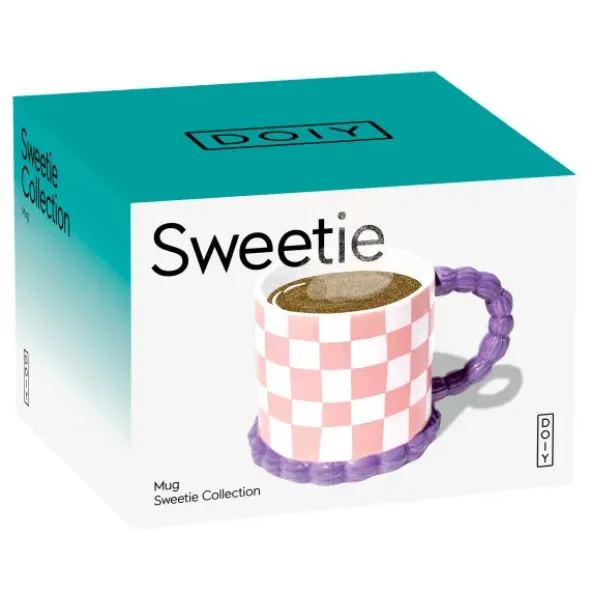 Tasse in Tortenoptik aus Keramik 420 ml