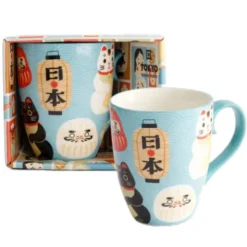 Tasse Kawaii in Geschenkbox - japanische Glücksbringer