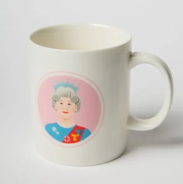 Tasse Königin - Designtasse Porzellan Icon The Queen