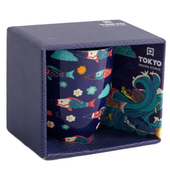 Tasse Koinobori in Geschenkbox - japanischer Glücksbringer