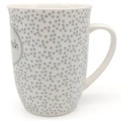 Tasse 0,5 l Lieblingsmensch - grau gepunktet