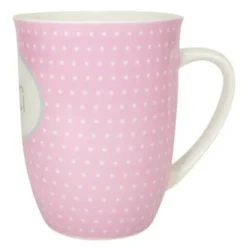 Tasse 0,5 l Mutti - rosa mit Punkten