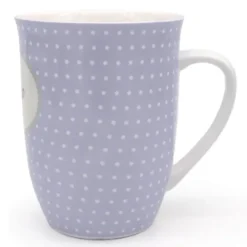 Tasse 0,5 l Omilein - lila mit Punkten