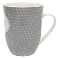 Tasse 0,5 l Opilein - grau mit Punkten