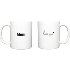 Tasse Love you mit Wunschname