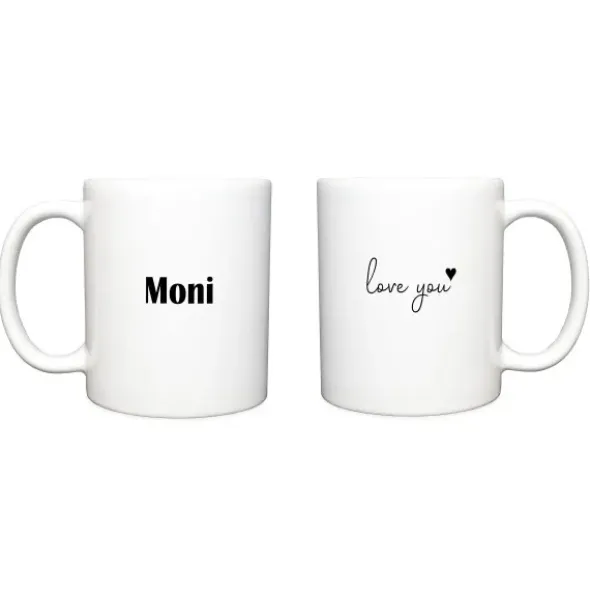 Tasse Love you mit Wunschname