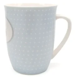 Tasse 0,5 l Papi - pastellblau mit Punkten