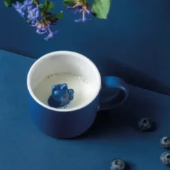Tasse LUCKY MUG - Glückskatze dunkelblau