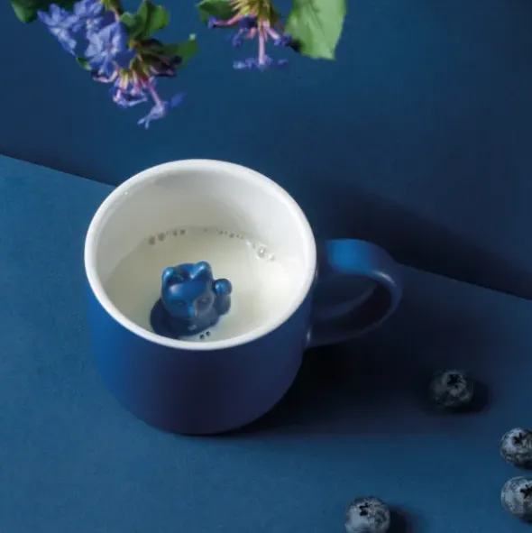 Tasse LUCKY MUG - Glückskatze dunkelblau