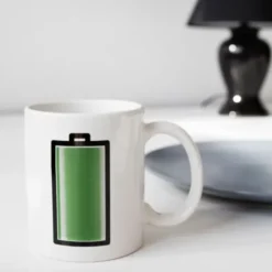 Tasse mit Batterie Wechselmotiv - Morph Mug BATTERY - Wärmeeffekt