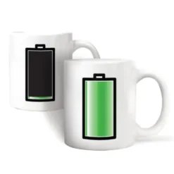 Tasse mit Batterie Wechselmotiv - Morph Mug BATTERY - Wärmeeffekt
