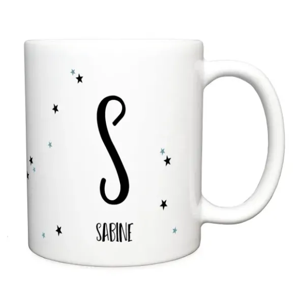 Tasse mit Name - Namenstasse Letter
