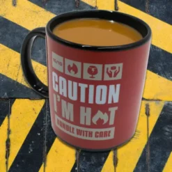 Tasse Vorsicht! - CAUTION I'M HOT - Wechselmotiv Morph Mug - Wärmeeffekt