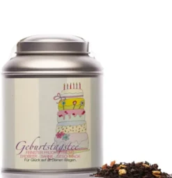 Teedose mit Früchtetee - Geburtstagstee Torte
