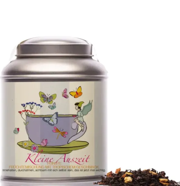 Teedose mit Früchtetee - Kleine Auszeit