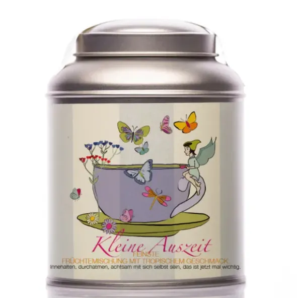 Teedose mit Früchtetee - Kleine Auszeit