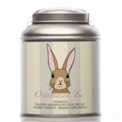 Teedose mit Rooibos-Früchtetee - Ostertee Hase