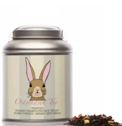 Teedose mit Rooibos-Früchtetee - Ostertee Hase
