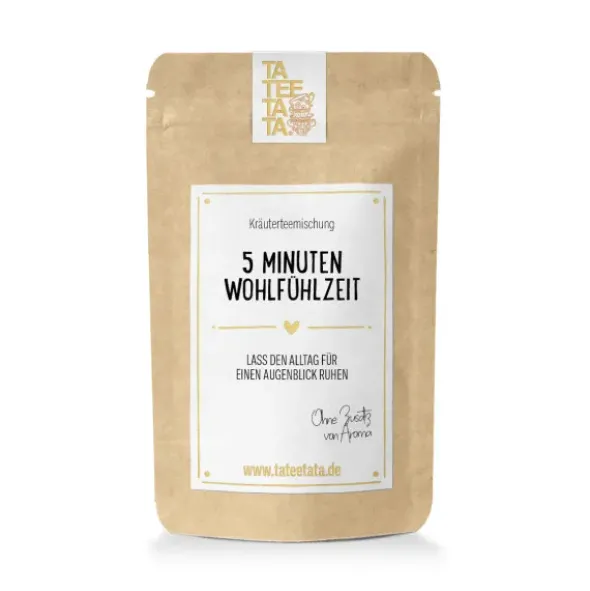 Tee Geschenktüte - 5 Minuten Wohlfühlzeit - Kräutertee